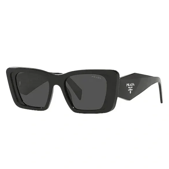 Prada Symbole evolution square sunglasses Prada Symbole Evolution Square in Black & Dark Grey | REVOLVE main image 2
